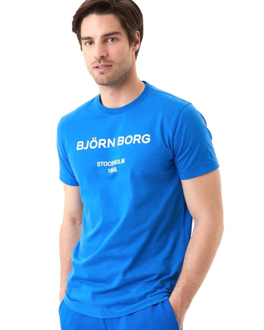 Bjorn Borg Heren Borg Logo Tee 10001627-BL038 — De Goedkoopste Outlet