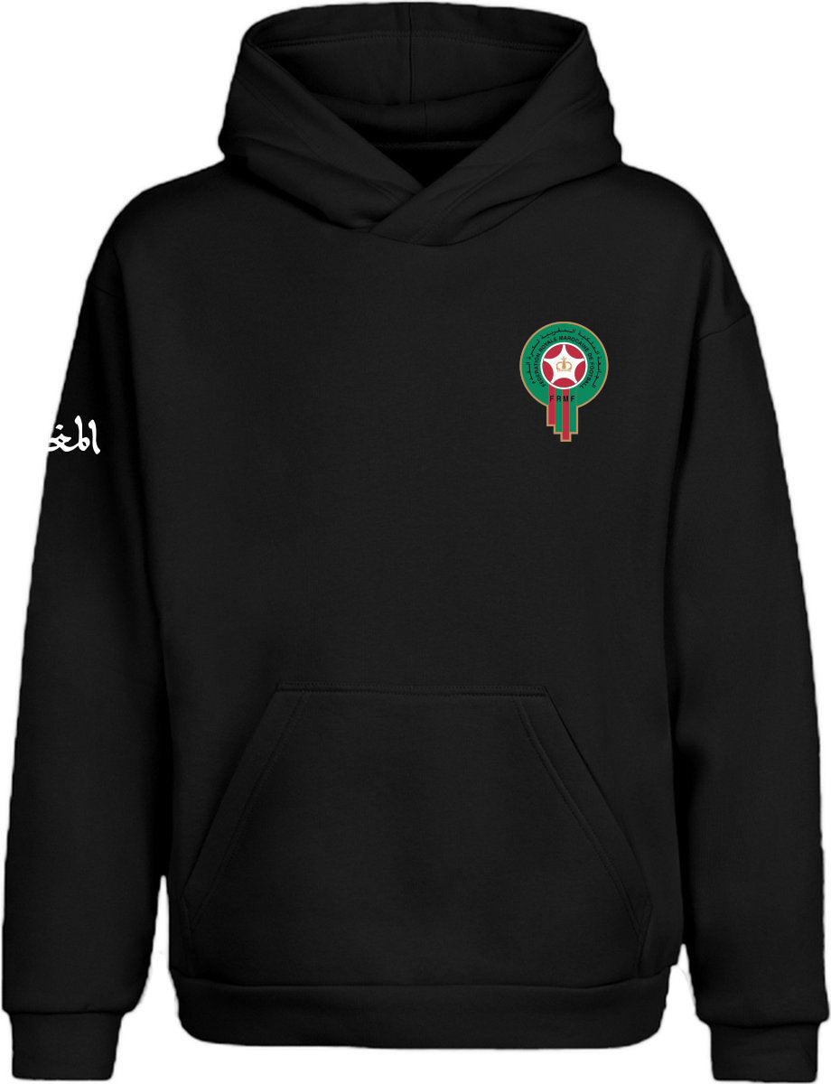 Hoody_Morocco_Zwart_Voorkant